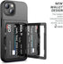 WeLoveCase for iPhone 13 / iPhone 14 Wallet Case with Credit Card Holder & Hidden Mirror, Two Layer Shockproof Heavy Duty Protection Cover Protect...