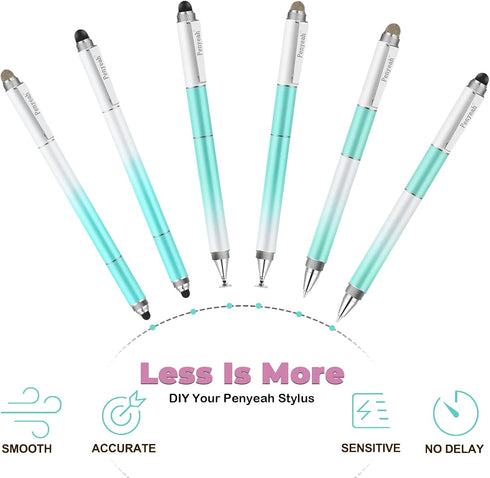Penyeah Capacitive Stylus Pen (4 in 1),Universal Touch Screens Stylus Pen for iPad/Pro/iPhone/Android Phone/Samsung/Fire/Tablets and All Capacitiv...