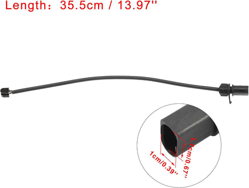 X AUTOHAUX 4pcs Car Front Brake Pad Wear Sensor for Porsche Macan 2015-2018 95B907253...