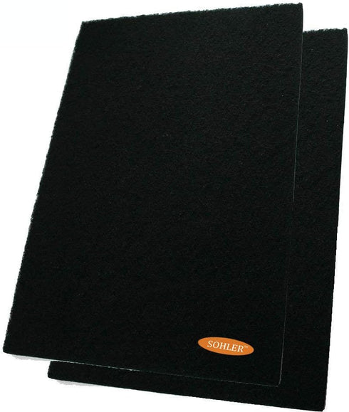 2 x Odor Control Activated Carbon Charcoal Cut-to-fit Replacement filter Pad Sheet 17.5"x 11.8" for Air Purifiers...