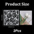 GORGECRAFT 6x6 2Pcs Large Rose Stencils Floral Design Stencil Roses Flower Reusable Plastic Templates Drawing for Wall Painting Drawing Stencil Se...