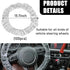 100PCS Disposable Car Steering Wheel Cover, Plastic Transparent Steering Wheel Protector with Elastic Trim, Universal Flexible Wheel Cover for Mos...