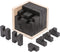 Wooden Brain Teaser Puzzle Skills Builder Shape Pieces Educational Toy for Kids and Adults (Black T and H Shape)...