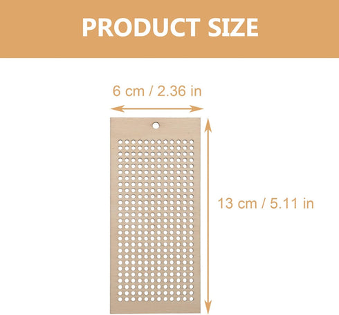 EXCEART Art and Crafts Sewing Wooden Bookmark Cross Stitch Embroidery Kit Wooden Cross Stitch Bookmark 8Pcs...