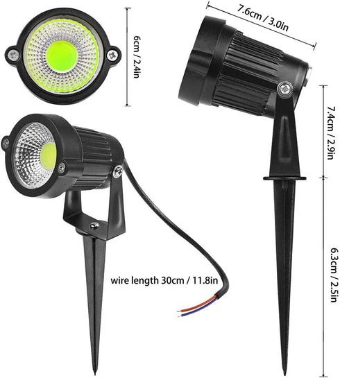 Outdoor Landscape Lighting - 5W LED Outdoor Spot Lights Uplighting Indoor Outdoor Spot Lights Garden Light Landscape Lights for Yard Garden House ...