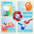Baby Bath Toys for Kids 1-3 Toddler Suction Cup Spinning Bath tub Toys Sensory Toys for 1 2 3 4 Year Old Girls Boys Gifts Ideal with Color Box...