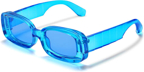 VANLINKER Y2K Trendy Rectangle Sunglasses for Women Men Retro Fashion 90s Glasses Thick Square Frames UV400 Protection VL9673...