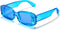 VANLINKER Y2K Trendy Rectangle Sunglasses for Women Men Retro Fashion 90s Glasses Thick Square Frames UV400 Protection VL9673...