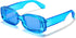 VANLINKER Y2K Trendy Rectangle Sunglasses for Women Men Retro Fashion 90s Glasses Thick Square Frames UV400 Protection VL9673...