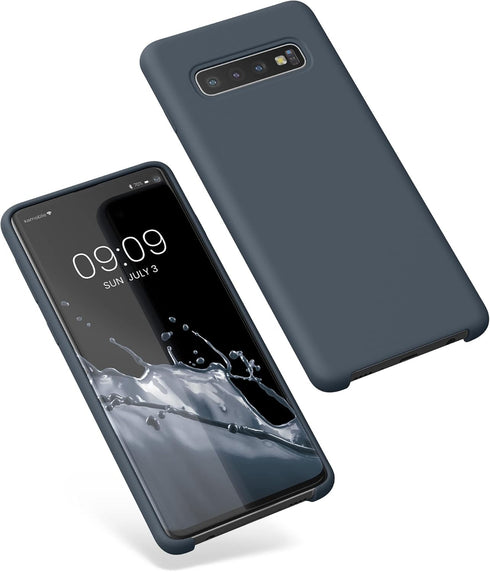 kwmobile Case Compatible with Samsung Galaxy S10 Case - TPU Silicone Phone Cover with Soft Finish - Dark Slate...