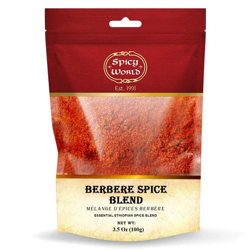 Spicy World Berbere Spice Blend 3.5oz | Authentic Ethiopian Seasoning Hand-Blended | Rich 14-Spice Mix for Flavorful Dishes...