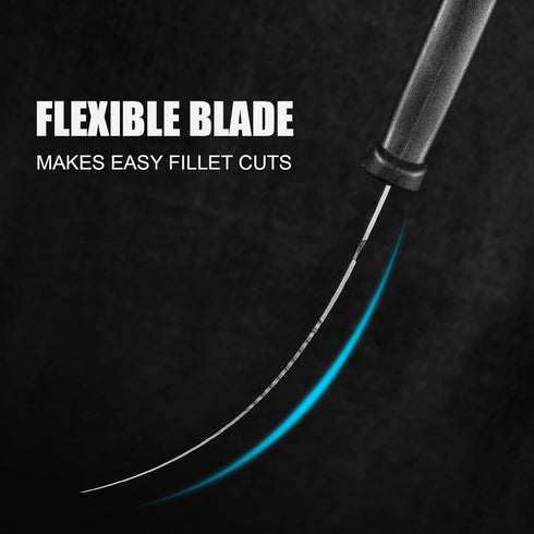 2 pcs Fishing Fillet Knife Set Stainless Steel 6.5 Inch Pro Fish Knife for Filleting, Fishing Gear, Fishing Tool Set, Fishing Sccessories Gifts fo...