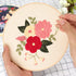GOKURVG Embroidery Starter Kit with Floral Pattern and Instructions Hoops Floss Threads Needles,3 Pack Cross Stitch Kits Embroidery Kit for Adults...