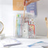Washi Masking Tapes Multi Organizer Pouch, Minimalist Transparent Large-Capacity Visible Portable Storage Bag for Stationery Stickers Travel Small...