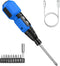 ORIA Cordless Electric Screwdriver Set, Rechargeable Cordless Screwdriver, Mini Electric Repair Tool Kit with 10 Bits, LED Lights, USB Cable, Bits...