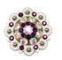 Berry Conchos with Screws Metal Flower Rhinestone Conchos 12 Pieces...