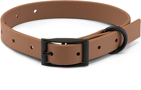 Mojo Pet Supply Hydro Waterproof Dog Collar | Waterproof and Odor Free | Heavy Duty Dog Collar | Adjustable Size | Easy to Clean | Chestnut...