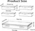 10 Pack Rectangular Plastic Storage Containers Box?Bead Organizers Box and Organizer Transparent Boxes with Hinged Lid for Storage of Small Items,...