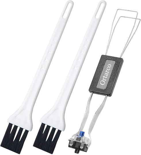 Ortarco Keycap Puller Switch Puller with 2 Pcs Keyboard Brush Computer Cleanning Kit for Mechanical Keyboard...