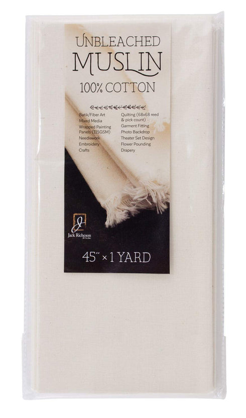 Jack Richeson Unbleached Muslin 45" x 1 Yard...