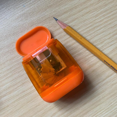 Colored Pencil Sharpener Manual, 4pcs Small Handheld Pencil Sharpeners Dual Holes with Lid for Kids Adults at Classroom School Office Home...