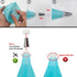Piping Bags and Tips Set, Reusable Piping Bags, Frosting Piping Kit for Baking with Pastry Bags and Tips, Standard Converters, Silicone Rings, Cak...