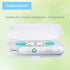 2 Pcs Electric Toothbrush Travel Case, Portable Toothbrush Holder for Oral-B Pro and Other Electric Toothbrush Set by Hovesty (Blue&White)...