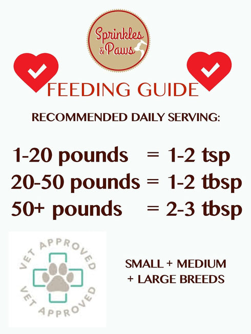 Sprinkles & Paws Liver & Blueberry Sprinkles with Apple Dog Food Topper | Made with Organic Fruit (Powder) | Add to Food or Homemade Biscuits, Low...