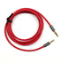 Red 6ft Gold Plated Design 3.5mm Male to 2.5mm Male Car Auxiliary Audio Cable Cord Headphone Connect Cable for Apple, Android Smartphone, Tablet a...