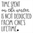 Time Spent on The Water Stencil by StudioR12 | Craft DIY Summer Home Decor | Paint Wood Sign | Reusable Mylar Template | Select Size (12 inches x ...