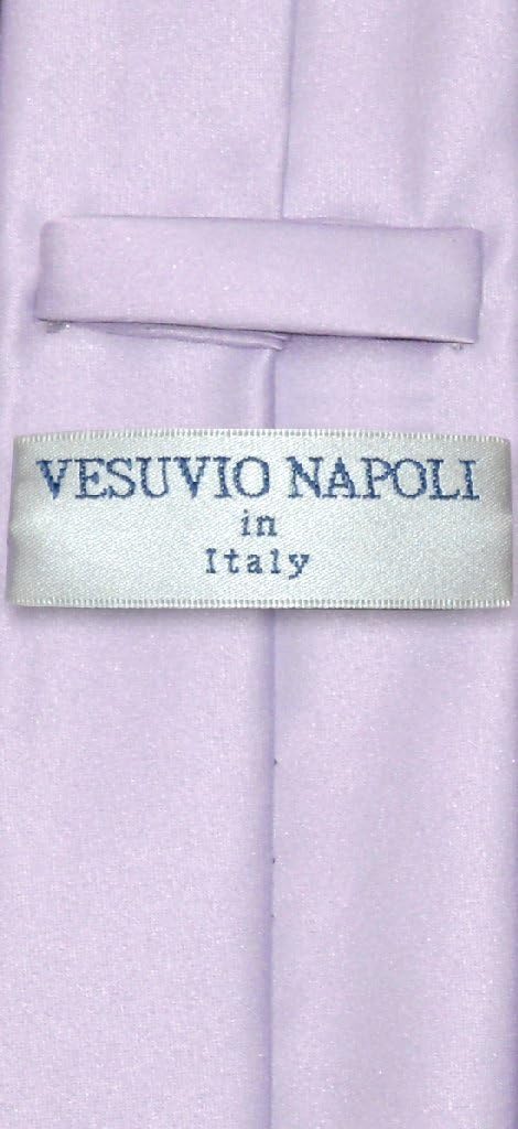 Vesuvio Napoli Narrow NeckTie Skinny Lavender Purple Men's Thin 2.5" Neck Tie...