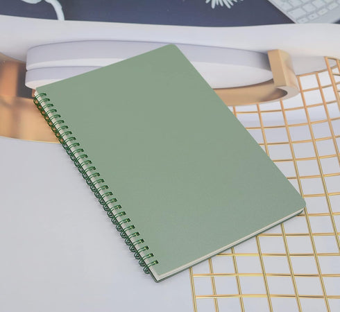Yansanido Spiral Notebook, 4 Pcs 4 Color 9.8 Inch x 6.9 Inch B5 Thick Plastic Hardcover 7mm College Ruled Paper 80 Sheets (160 Pages) Journal for ...