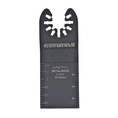 Genesis GAMT521 Universal Quick-Fit 1 3/8" Bi-Metal Flush Oscillating Multi-Tool Quick-Release Cut Blade...