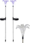 2PCS Waterproof Outdoor Solar Garden Stake Lights with Vivid Figurine – Lily LED Garden Landscape Lawn Lamp for Flower Beds Backyards Decoration...