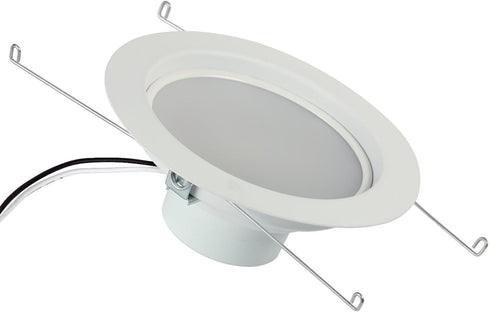 Westinghouse 4104000 Recessed LED Downlight Dimmable Warm Energy Star Light Bulb with Medium Base, 5 Inch 80 Watt Equivalent, White Trim...