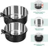 Dog Crate Water Bowl No Spill, 2 Pack Dog Crate Bowls Hanging, Kennel Water Food Bowls Mountable, Pet Cage Accessories Feeder Dish, Stainless Stee...