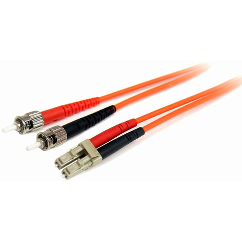 StarTech.com 1m Fiber Optic Cable - Multimode Duplex 62.5/125 LSZH Fiber Jumper Cord - LC/ST...