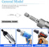 6 Pcs Hex Shank Magnetic Power Nut Driver Set, 1/4 Inch Quick Connect Hex Shank Tool Set, Works with 6/8/10/12/14/17 mm Hex Drive Jacks, Chrome Va...