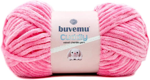 Cuddly Velvet Chenille Yarn, Super Soft Fluffy Bulky for Knitting Crocheting Crafting Blanket Amigurumi, Durable for Shedding, 100 Gram (3.53 Ounc...