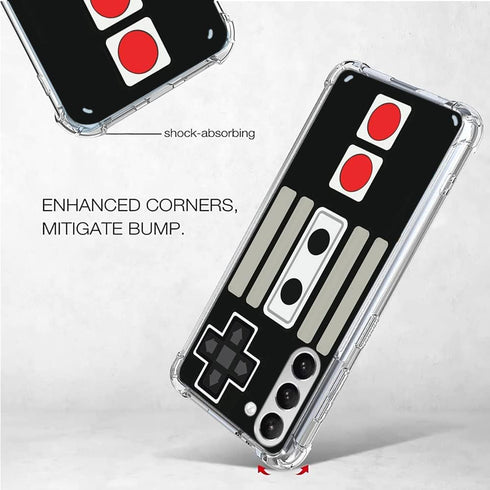 Hard PC Bumper Shockproof Clear Soft Slim Design Pattern Case for Samsung Galaxy S21 Plus 6.7inch 2021- Retro Game...