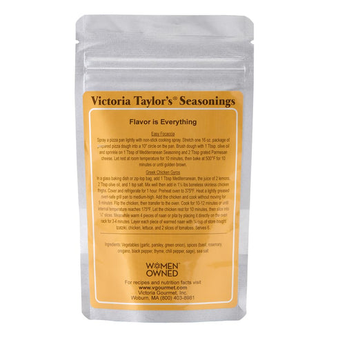Victoria Taylor's Mediterranean Seasoning (1.4 Ounce Single Pouch)...