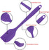 Silicone Spatulas Set, Rubber Spoon Spatula Heat Resistant Spoonula One Piece Design Seamless Spatula Non-Stick Scrapers Baking Mixing Tool (Purpl...