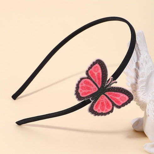 Butterfly Headband for Girls Glitter Butterfly Hair Bands Spring Summer Shiny Hair Bands Bling Head Bands Wedding Birthday Party Favors(Black)...