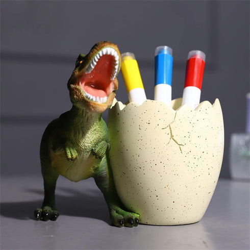 Dinosaur Pen Holder for Desk, Pencil Holder, Cute Fashion Desk Organizers and Decorative Accessories, Office Supplies Idea Gift for Office Decor (...