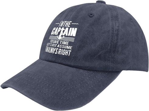 The Cap Tam is Always Right and Im The Captain Trucker Hat Camp Hat Pigment Black Trucker Hats Women Gifts for...