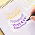 40 Pieces Letter Painting Stencils Reusable Cursive Letter Number Stencils Calligraphy Alphabet Stencil Template Kit Letter Stencils for Painting ...