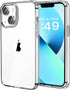 JJGoo Compatiable with iPhone 13 Case Clear, Transparent Shockproof Phone Case, Slim Anti-Scratch Hard PC Back Protective Cover Bumper, Clear...