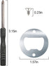 JINGTONG 25 Set DIY Bottle Opener Insert Kits, Rustproof Inserts + 50 Screws Screwdriver Metal Beer Hardware Parts Accessories for Resin Mold (Sil...
