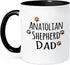 3dRose Anatolian Shepherd Dog Dad by Breed Mug, 11 oz, Black...