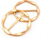 Scarf Ring Clip, 2 Pcs T Shirt Clip,Clothes Knotted Clip, Circle Knotted Buckle for Shirt Silk Scarf Clothing (Gold)...